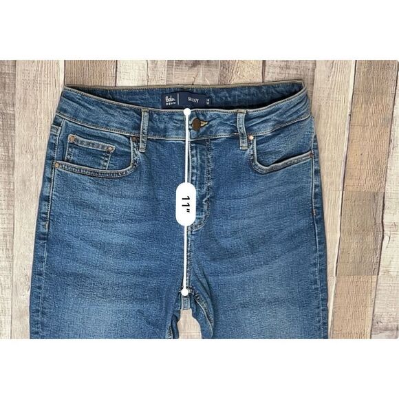 Boden T0366 Skinny‎ Jean Indigo High Rise Blue Denim sz 8L Modern Stretch - Picture 10 of 12